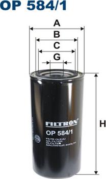 Filtron OP584/1 - Filtro olio www.autoricambi360.it