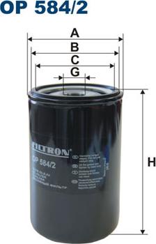 Filtron OP584/2 - Filtro olio www.autoricambi360.it