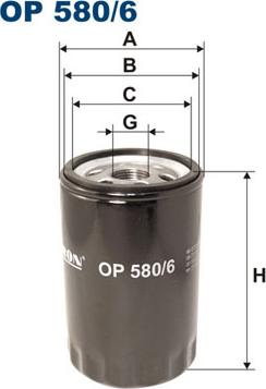 Filtron OP580/6 - Filtro olio www.autoricambi360.it