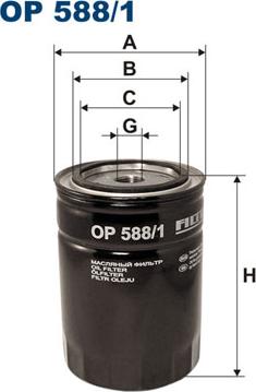 Filtron OP588/1 - Filtro olio www.autoricambi360.it