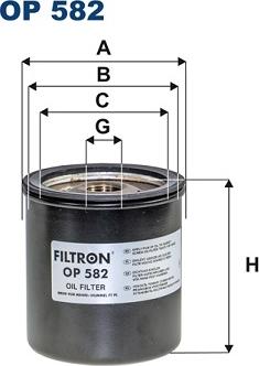 Filtron OP582 - Filtro olio www.autoricambi360.it