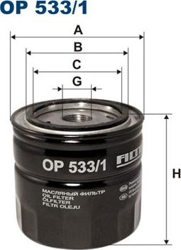 Filtron OP533/1 - Filtro olio www.autoricambi360.it