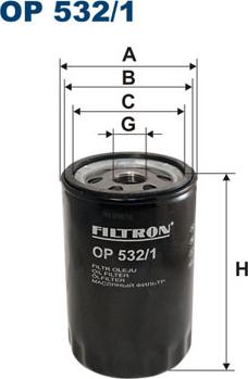 Filtron OP532/1 - Filtro olio www.autoricambi360.it