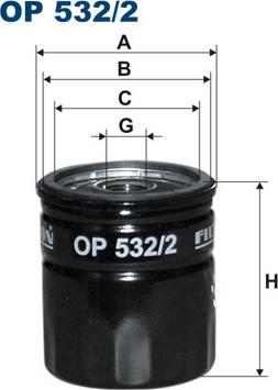 Filtron OP532/2 - Filtro olio www.autoricambi360.it