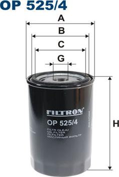 Filtron OP525/4 - Filtro olio www.autoricambi360.it