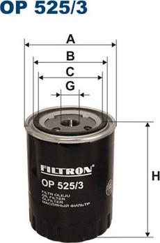 Filtron OP525/3 - Filtro olio www.autoricambi360.it