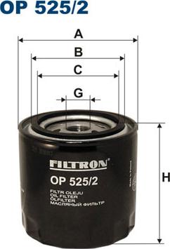 Filtron OP525/2 - Filtro olio www.autoricambi360.it