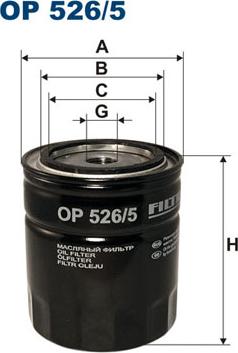 Filtron OP526/5 - Filtro olio www.autoricambi360.it