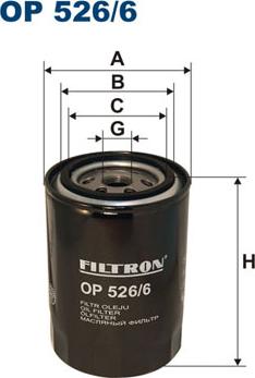 Filtron OP526/6 - Filtro olio www.autoricambi360.it