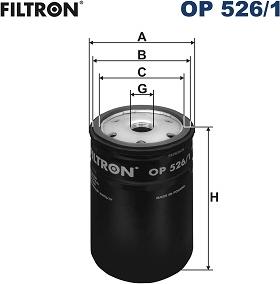 Filtron OP526/1 - Filtro olio www.autoricambi360.it