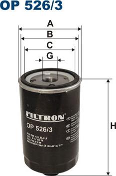 Filtron OP526/3 - Filtro olio www.autoricambi360.it