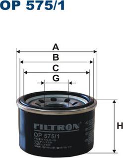 Filtron OP575/1 - Filtro olio www.autoricambi360.it