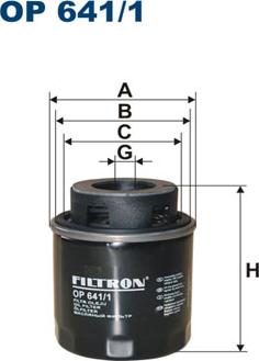 Filtron OP641/1 - Filtro olio www.autoricambi360.it