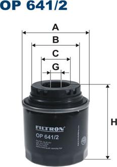 Filtron OP641/2 - Filtro olio www.autoricambi360.it