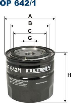 Filtron OP642/1 - Filtro olio www.autoricambi360.it