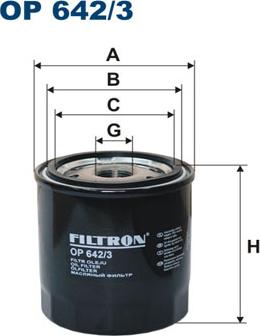 Filtron OP642/3 - Filtro olio www.autoricambi360.it