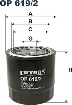 Filtron OP619/2 - Filtro olio www.autoricambi360.it