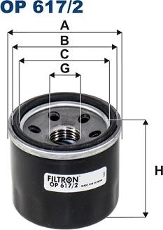 Filtron OP 617/2 - Filtro olio www.autoricambi360.it
