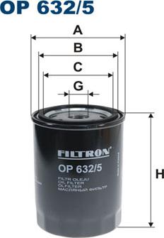 Filtron OP632/5 - Filtro olio www.autoricambi360.it