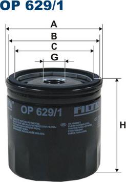 Filtron OP629/1 - Filtro olio www.autoricambi360.it