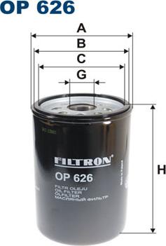 Filtron OP626 - Filtro olio www.autoricambi360.it