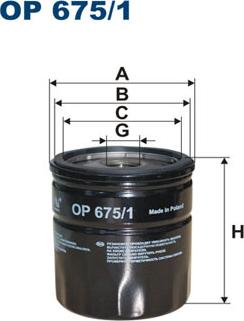 Filtron OP675/1 - Filtro olio www.autoricambi360.it