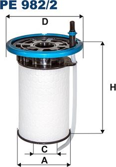 Filtron PE982/2 - Filtro carburante www.autoricambi360.it