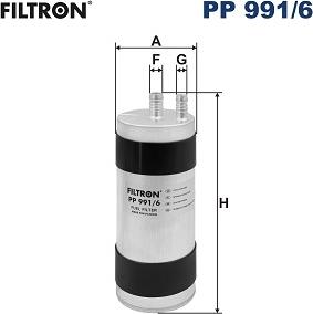 Filtron PP 991/6 - Filtro carburante www.autoricambi360.it