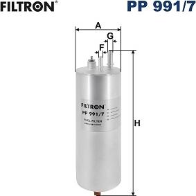 Filtron PP 991/7 - Filtro carburante www.autoricambi360.it