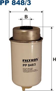 Filtron PP848/3 - Filtro carburante www.autoricambi360.it