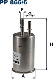 Filtron PP 866/6 - Filtro carburante www.autoricambi360.it