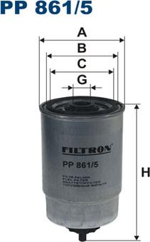 Filtron PP861/5 - Filtro carburante www.autoricambi360.it