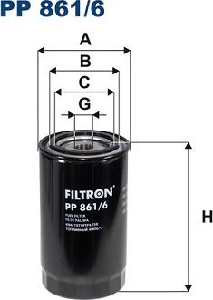 Filtron PP861/6 - Filtro carburante www.autoricambi360.it