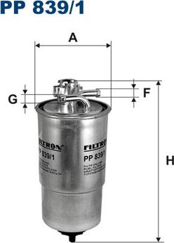 Filtron PP839/1 - Filtro carburante www.autoricambi360.it