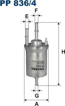 Filtron PP836/4 - Filtro carburante www.autoricambi360.it
