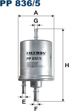 Filtron PP836/5 - Filtro carburante www.autoricambi360.it