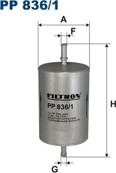 Filtron PP836/1 - Filtro carburante www.autoricambi360.it