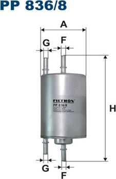 Filtron PP836/8 - Filtro carburante www.autoricambi360.it