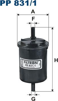 Filtron PP831/1 - Filtro carburante www.autoricambi360.it