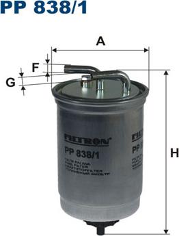 Filtron PP838/1 - Filtro carburante www.autoricambi360.it