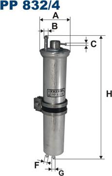 Filtron PP832/4 - Filtro carburante www.autoricambi360.it