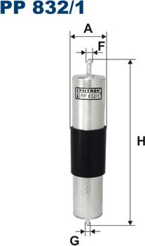 Filtron PP832/1 - Filtro carburante www.autoricambi360.it