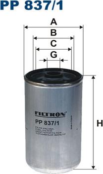 Filtron PP837/1 - Filtro carburante www.autoricambi360.it