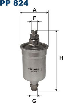 Filtron PP824 - Filtro carburante www.autoricambi360.it