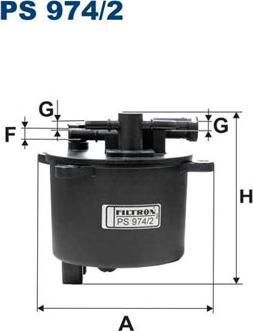 Filtron PS974/2 - Filtro carburante www.autoricambi360.it