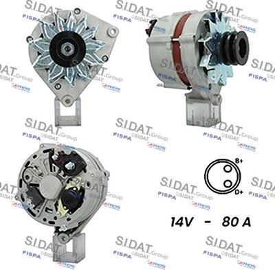 Fispa A12BH0597A2 - Alternatore www.autoricambi360.it