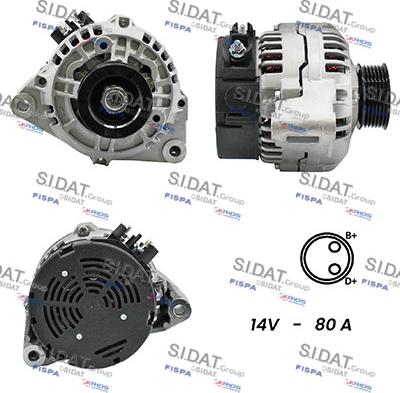 Fispa A12BH0387A2 - Alternatore www.autoricambi360.it