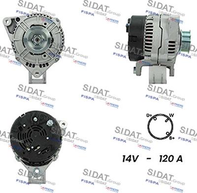 Fispa A12BH0735A2 - Alternatore www.autoricambi360.it