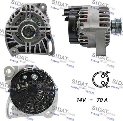 Fispa A12DE0405A2 - Alternatore www.autoricambi360.it