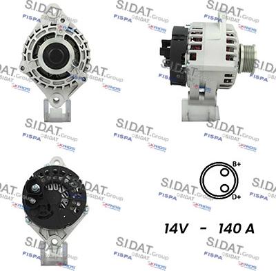 Fispa A12DE0009A2 - Alternatore www.autoricambi360.it
